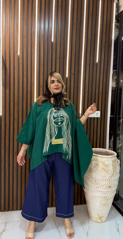 شومیز لینن مدل دختلوک